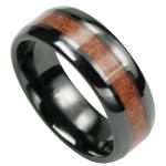 Black & Dark Brown Ceramic Ring